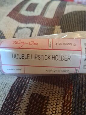 thirty-one Double Lipstick Holder in Taupe Hampton